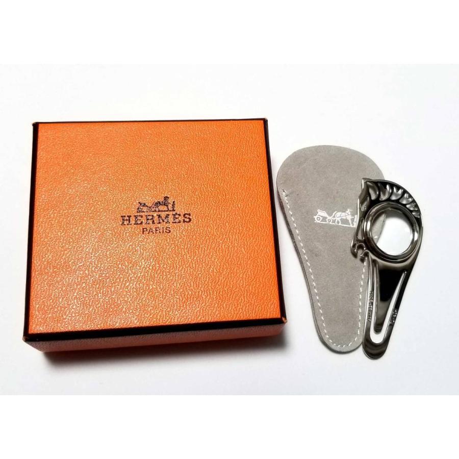 HERMES エルメス ブックマーク ルーペ 馬 しおり 栞 ホース 虫眼鏡  