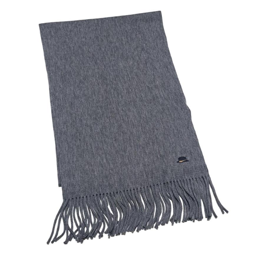 未使用 タケオキクチ TAKEO KIKUCHI マフラー タイピン付き 箱付き タイバー タイ留め プレゼント メンズ グレー フリンジ 【中古】 TAKEO KIKUCHI（タケオキクチ） 未使用 マフラー タイピン付き 箱付き