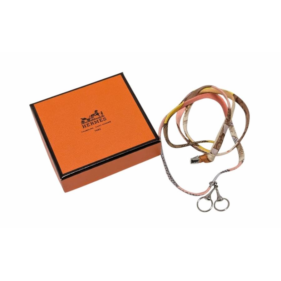 HERMES（エルメス） 新品同様 トゥールビヨン ネックレス シルクコード