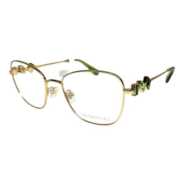 スワロフスキー　カメレオン　新品未使用 SWAROVSKI（スワロフスキー） 未使用 メガネ 眼鏡 ゴールド グリーン