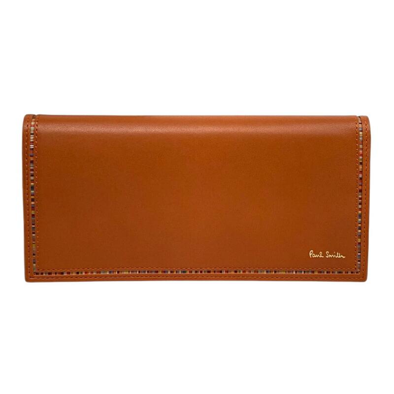 Paul Smith（ポール・スミス） 未使用 長財布 レザー ブラウン マルチ 