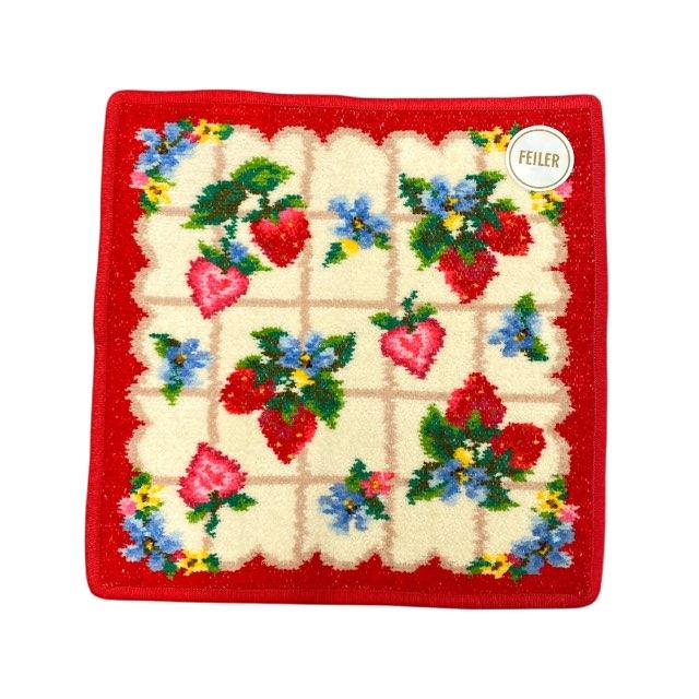 feiler（フェイラー） 未使用 ハンドタオル ストロベリーフィールド