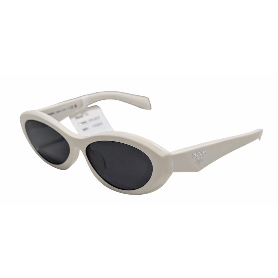 未使用 プラダ サングラス PRADA PR B06SF スクエア ホワイト 白 ブラック 黒 レディース メンズ ロゴ SUNGLASSES 【中古】 PRADA（プラダ） 未使用 サングラス PRADA PR B06SF スクエア ホワイト
