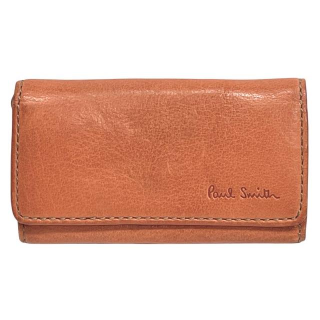 Paul Smith（ポール・スミス） キーケース レザー 本革 ブラウン ロゴ