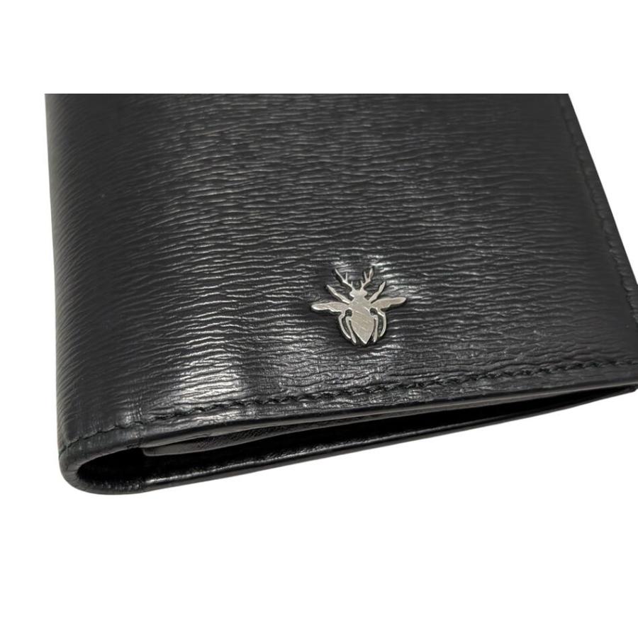 Christian Dior ディオールオム Bee 長財布 型押し レザー Christian Dior ディオールオム Bee 長財布 型押し レザー