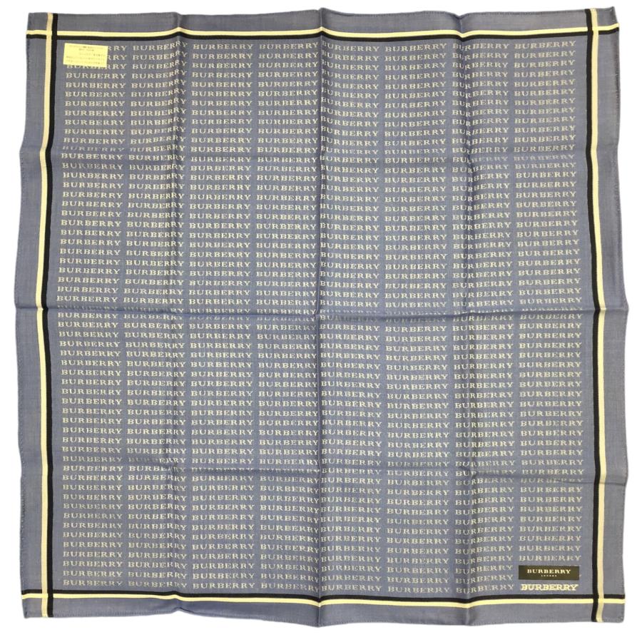 BURBERRY（バーバリー） 未使用 ロンドン ハンカチ 綿 100％ ブルー 