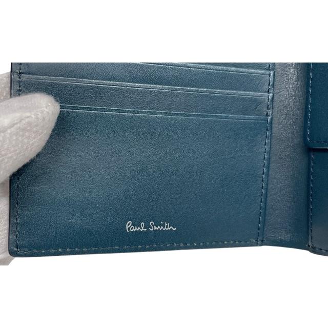Paul Smith（ポール・スミス） 未使用 財布 二つ折り グリーン レザー