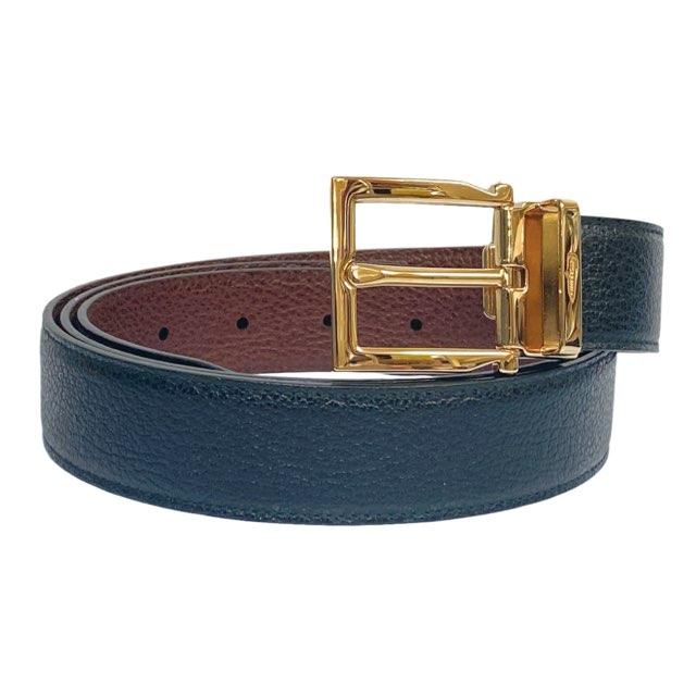 【新品未使用】FERRAGAMO リバーシブルレザーベルト FERRAGAMO（フェラガモ） リバーシブル ベルト REVERSIBLE BELT メンズ