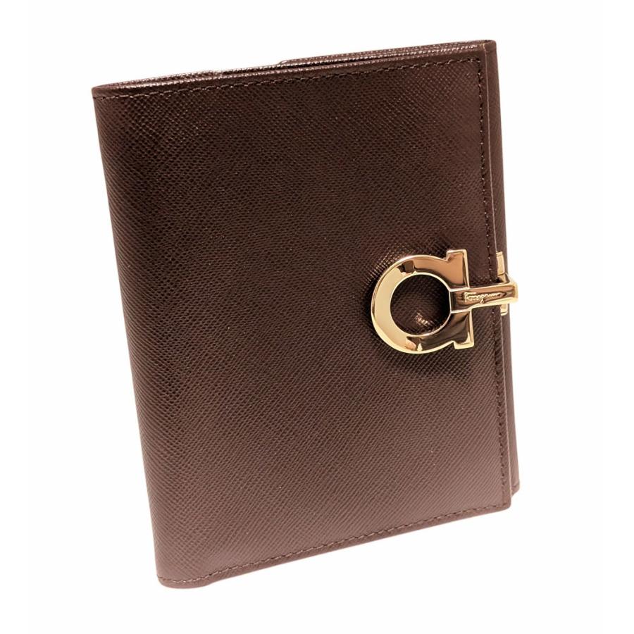 FERRAGAMO（フェラガモ） 未使用 二つ折り 財布 ガンチーニ 両面財布