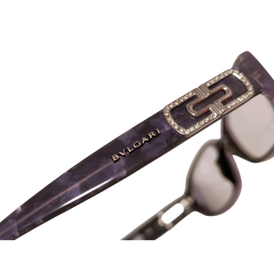 ブルガリ BVLGARI サングラス パレンテシ ラインストーン シルバー