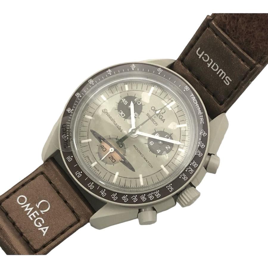 未使用 オメガ 腕時計 スウォッチ OMEGA Swatch 国内正規 土星 サターン SATURN ベージュ ブラウン 【中古】 未使用 オメガ 腕時計 スウォッチ OMEGA Swatch 国内正規 土星 サターン SATURN ベージュ ブラウン 【中古】