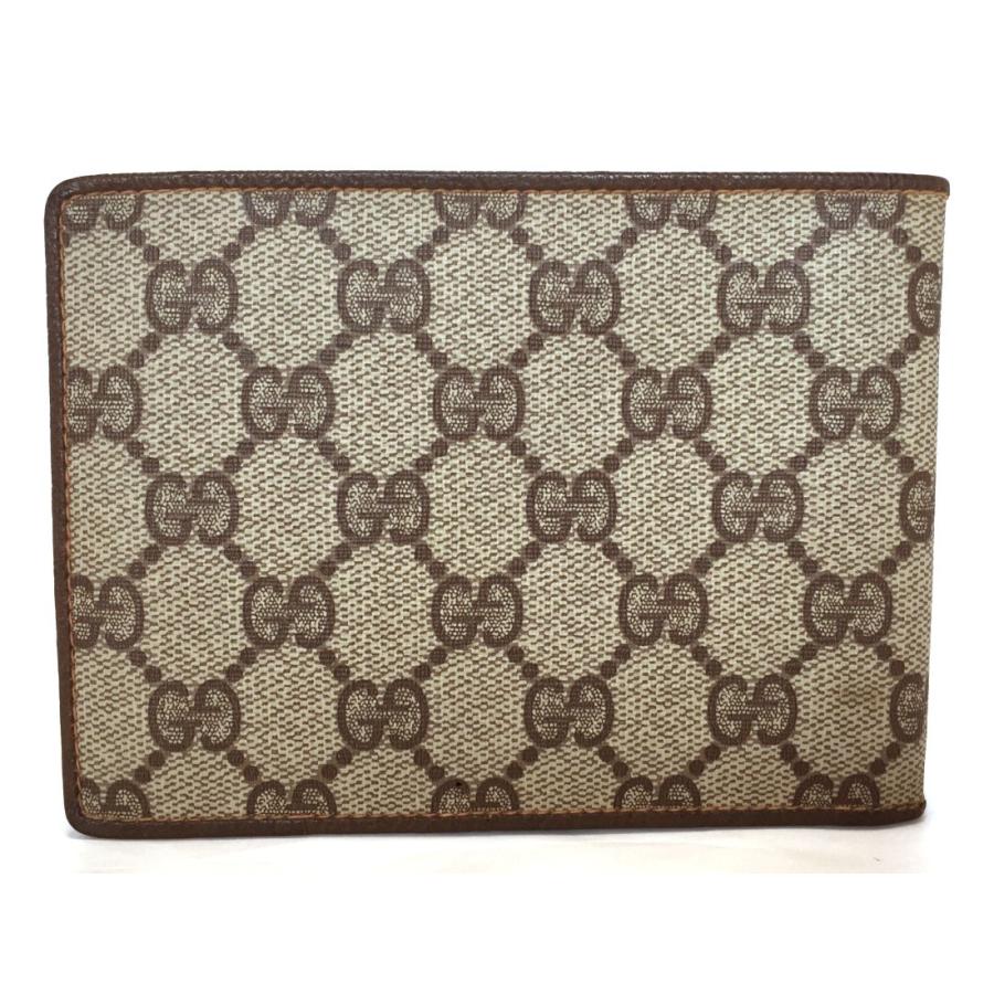 GUCCI 美品 グッチ オールドグッチ 財布 二つ折り GGプラス 写真ケース 