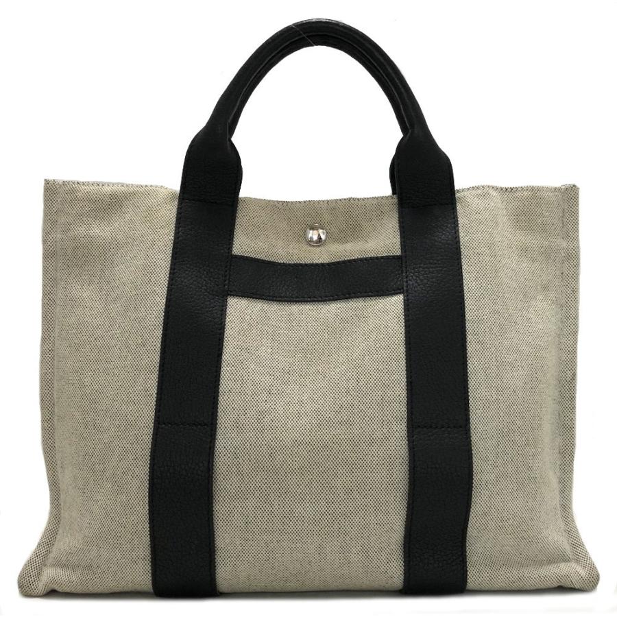 エルメス サックアーネmm トートバッグ キャンバス レザー ハンドバッグ ブラック グレー系 メンズ レディース 男女兼用 Hermes ブランディールyahoo ショップ 通販 Yahoo ショッピング