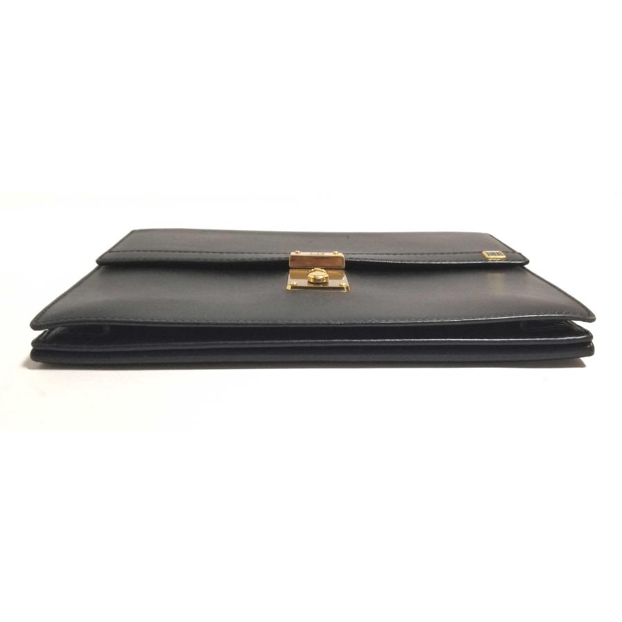 dunhill（ダンヒル） セカンドバッグ 鍵付き メンズ ブラック レザー