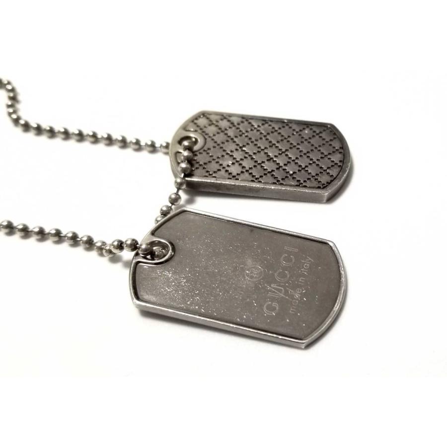 GUCCI グッチ ネックレス タグ ディアマンテ ドックタグ ロゴ GUCCI グッチ ネックレス タグ ディアマンテ ドックタグ ロゴ