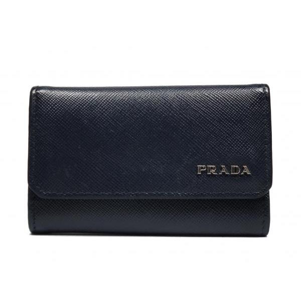 ❤️プラダキーケース❤️ PRADA（プラダ） 6連 キーケース サフィアーノ 2M0025 濃紺