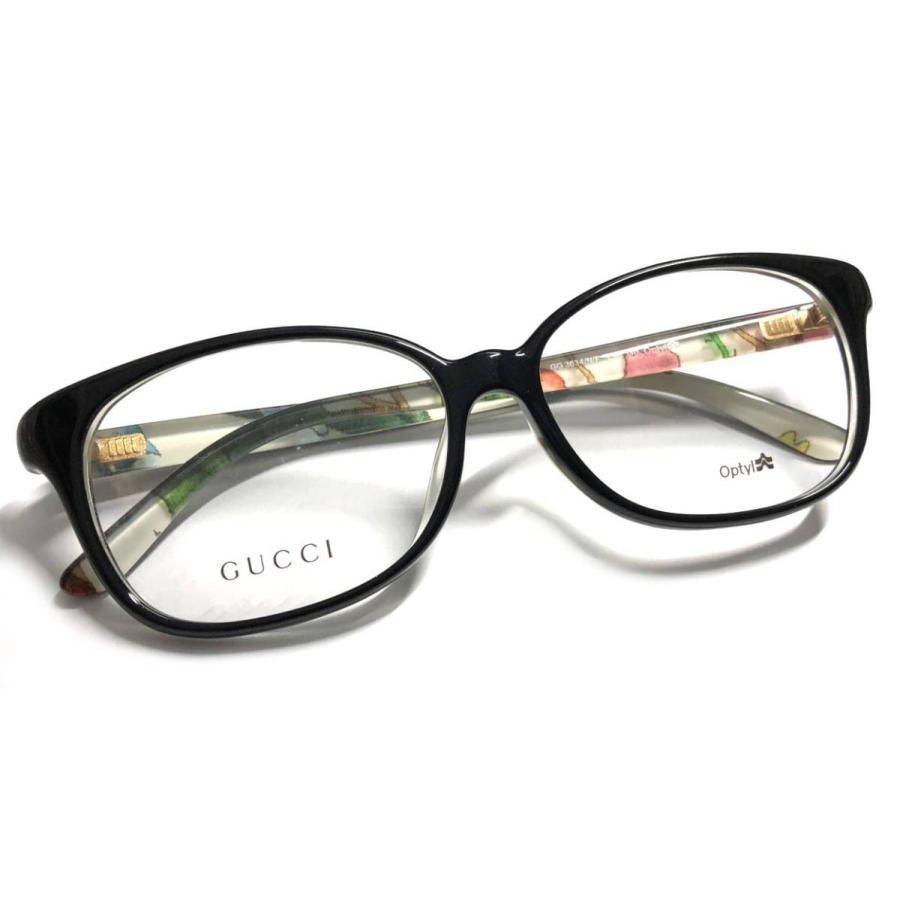 未使用 グッチ メガネ 花柄 フローラ インターロッキング メガネフレーム GG3634 フレーム 眼鏡 レディース GUCCI めがねフレーム