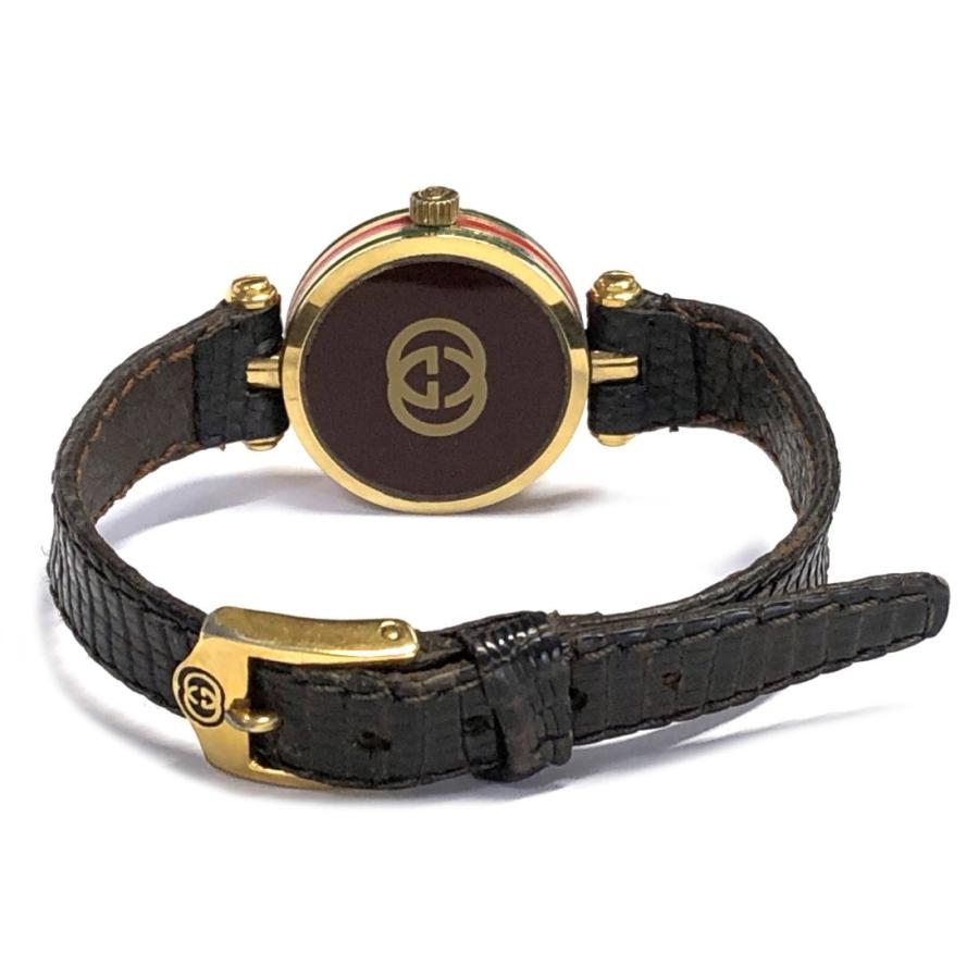 GUCCI グッチ 腕時計 レディース シェリー ダークブラウン 革 GUCCI グッチ 腕時計 レディース シェリー ダークブラウン 革
