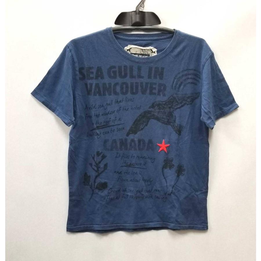 ビームス Tシャツ 半袖 ブルー メンズ S Beams ネイビー 星 ワンスター かもめ ｃａｎａｄａ B ブランディールyahoo ショップ 通販 Yahoo ショッピング