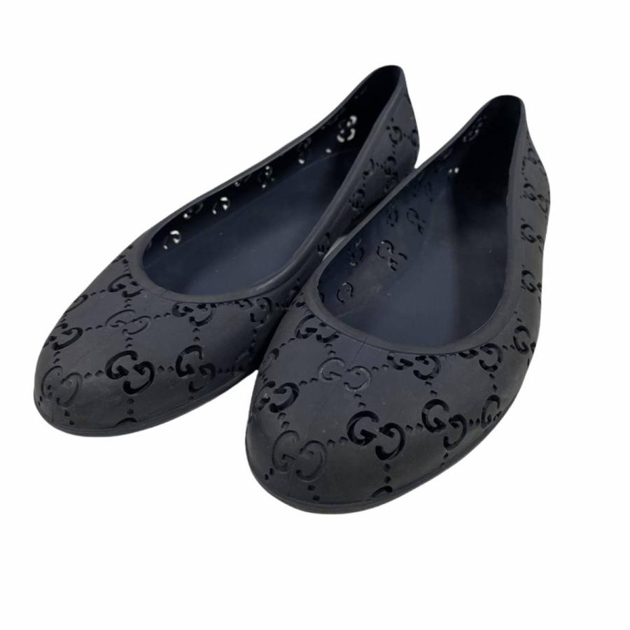 GUCCI グッチ ラバー シューズ 37 レディース 靴 フラットシューズ  