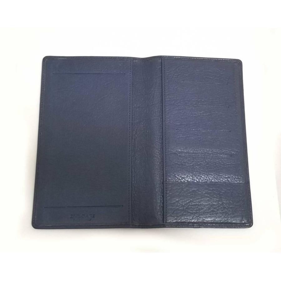 BVLGARI / ブルガリ ■ノート ノートカバー ブランド【未使用】 BVLGARI（ブルガリ） 手帳カバー 手帳 ブルー 青 レザー メンズ