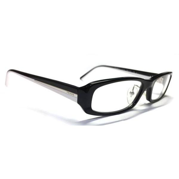 プラダ メガネ 眼鏡 メガネフレーム 伊達メガネ ブラック ロゴ VPR08M 51 16 PRADA めがね メガネ フレーム 眼鏡フレーム