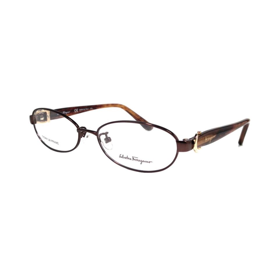 未使用 フェラガモ メガネ フレーム ガンチーニ ブラウン チタンtitanium レディース 細身 茶色 めがね 眼鏡 メガネフレーム Ferragamo C ブランディールyahoo ショップ 通販 Yahoo ショッピング