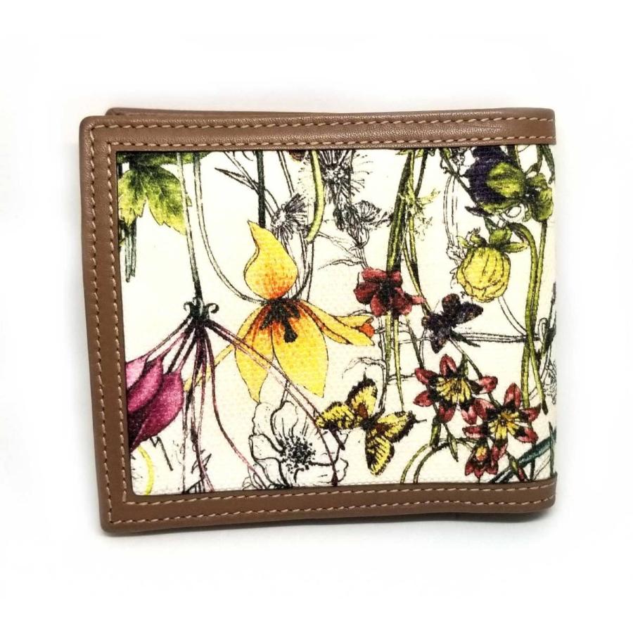 美品 グッチ 財布 二つ折り フローラ 花柄 コンパクト レザー キャンバス メンズ レディース コインケースあり Gucci ２３７５３９ C ブランディールyahoo ショップ 通販 Yahoo ショッピング