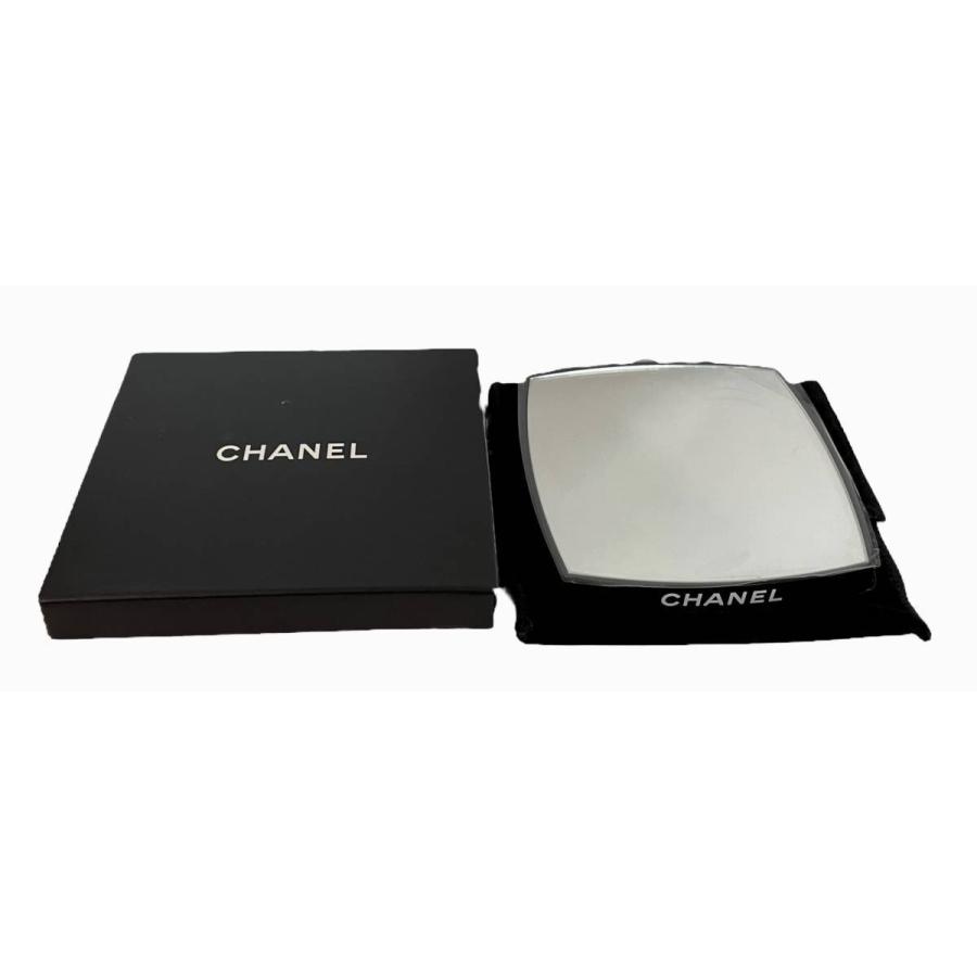 未使用 シャネル CHANEL 両面ミラー 鏡 ミラー 小物 コンパクト 手鏡