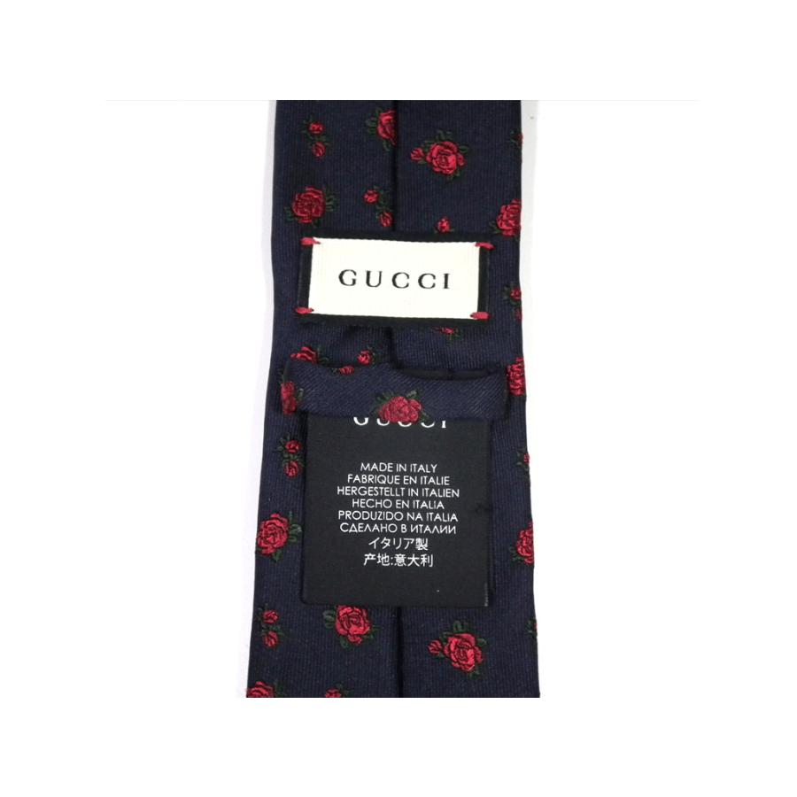 未使用タグ付き】Gucci グッチ ネクタイ GG柄 フラワー-