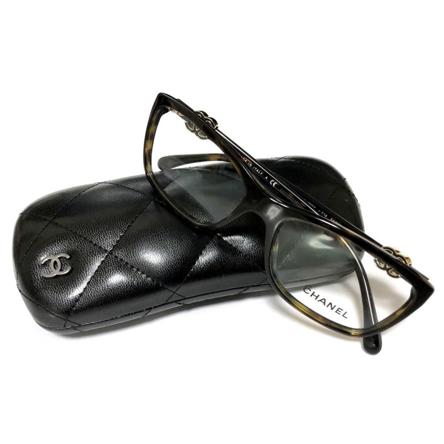 CHANEL シャネル メガネフレーム ココマーク 眼鏡 ベッコウ調 CHANEL シャネル メガネフレーム ココマーク 眼鏡 ベッコウ調