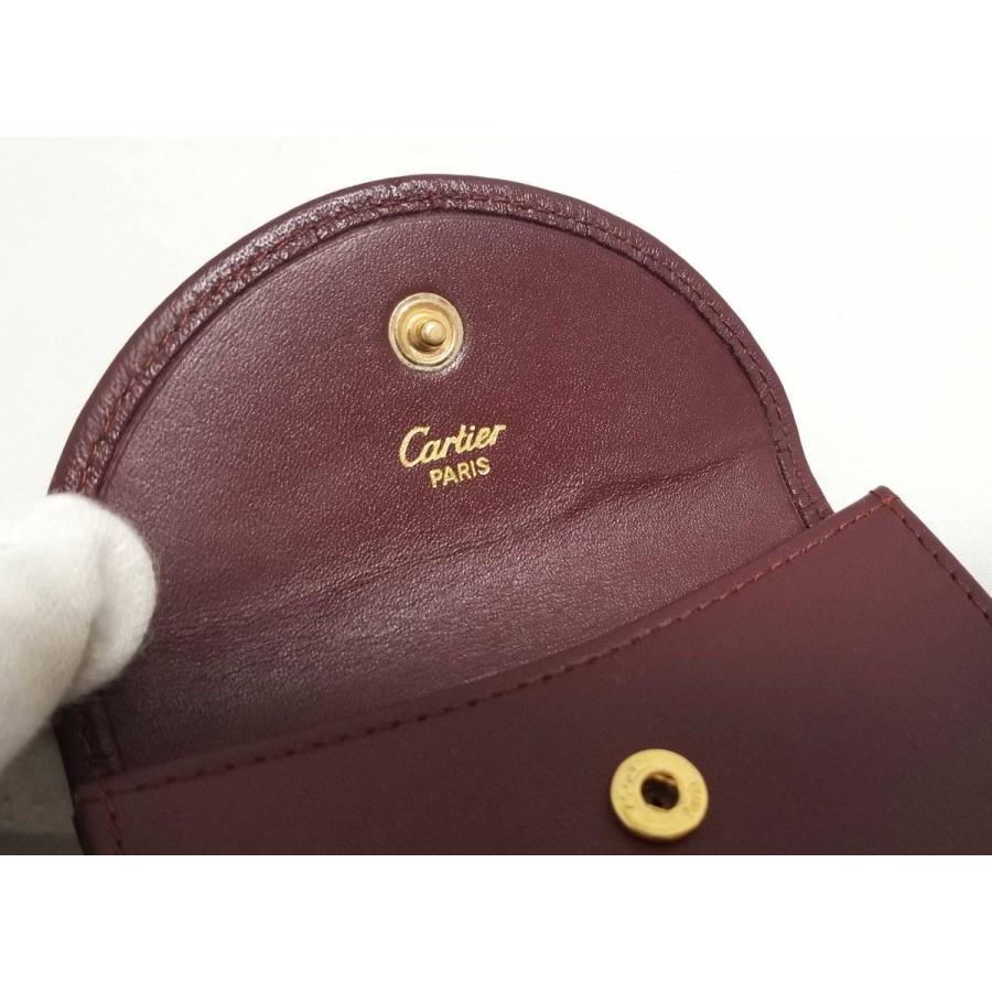 Cartier（カルティエ） 新品同様 マスト コインケース 小銭入 ボルドー