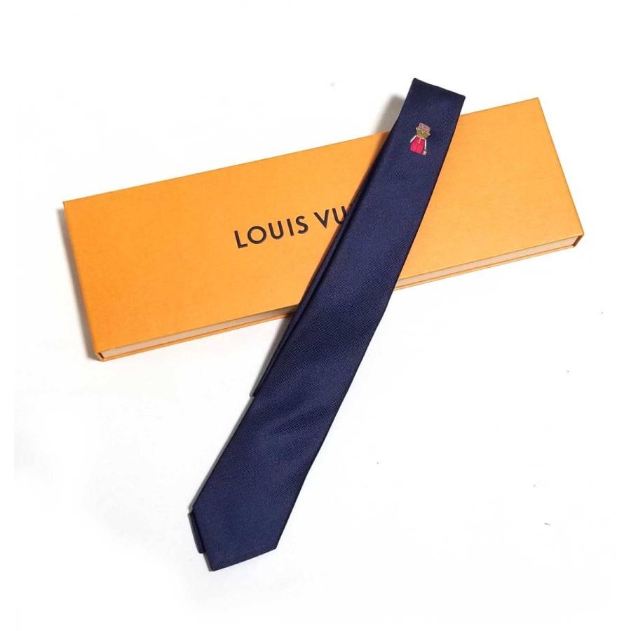 希少 ルイヴィトン ネクタイ クラヴァット・LVガストン ベルボーイ