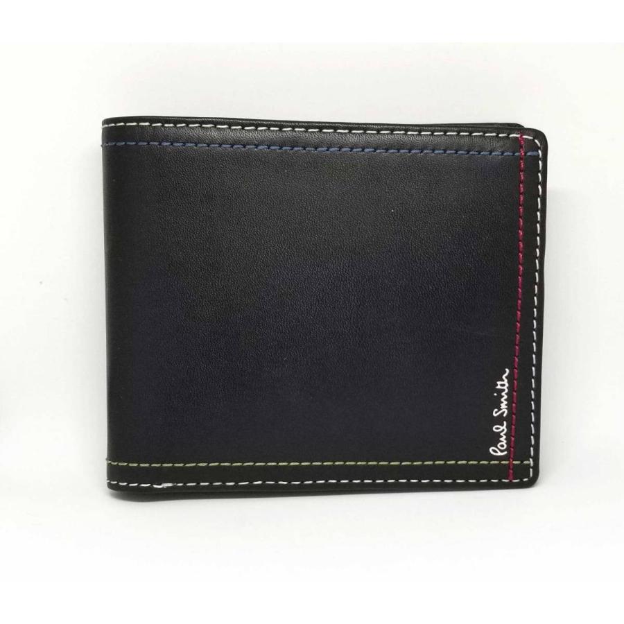 Paul Smith 美品 ポールスミス 財布 二つ折り メンズ ブラック 黒  