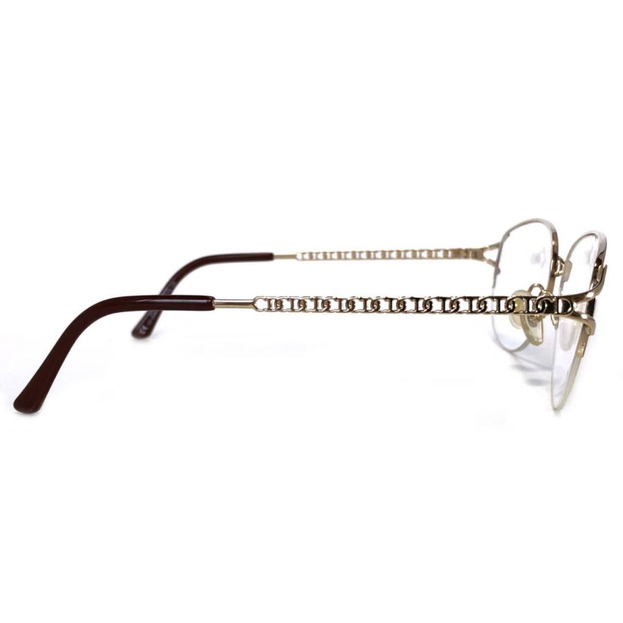 未使用 クリスチャンディオール メガネフレーム レディース ゴールド めがね 眼鏡フレーム Dior メガネディオール CD2046  Christian Dior