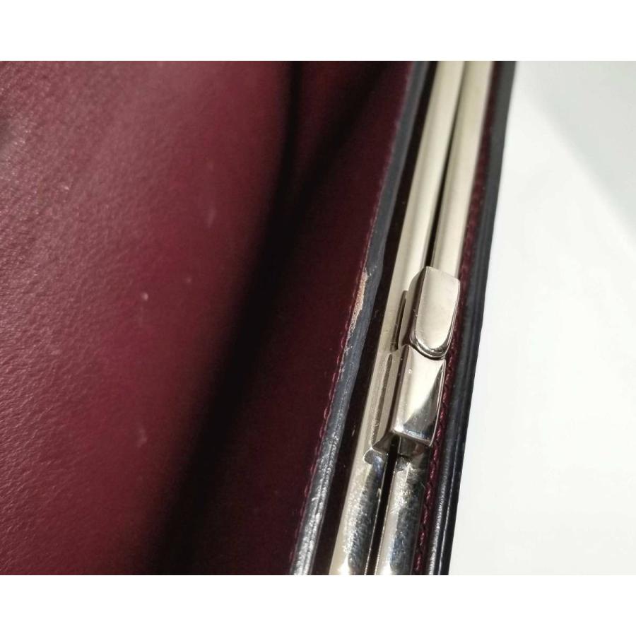 Cartier レザーケース　がま口 中古・古着通販】Cartier (カルティエ) がま口財布 ボルドー｜ブランド