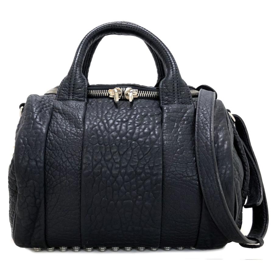 新品同様 アレクサンダーワン ロッキー バッグ 2WAY 型押し レザー 