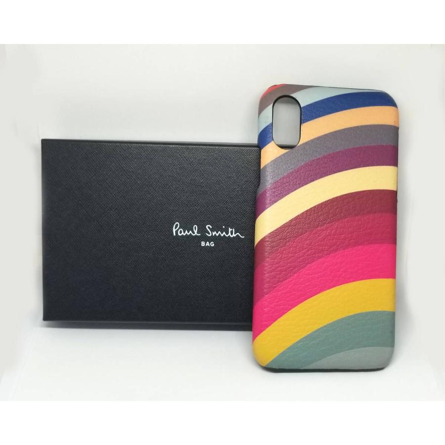 未使用 ポールスミス アイフォンケース i phone X XS ケース 携帯ケース マルチストライプ Paul Smith カバー