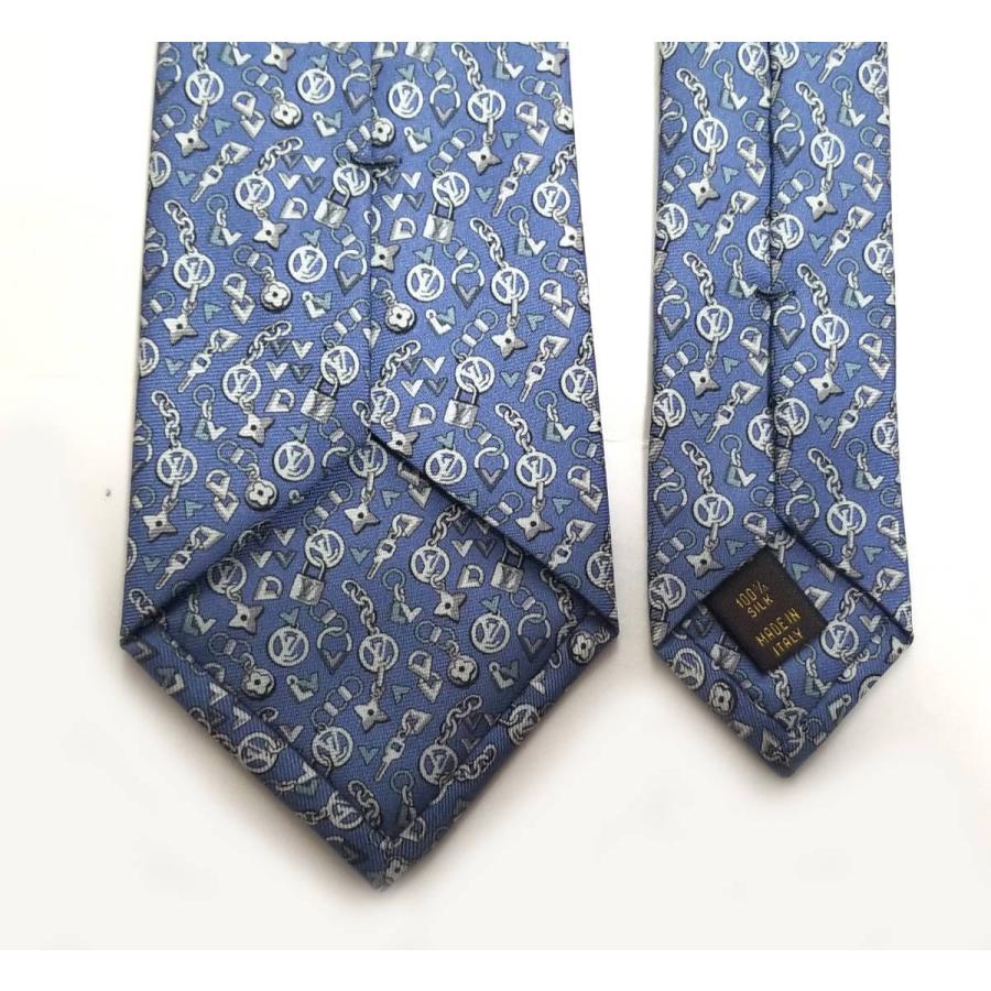 ルイヴィトン ネクタイ パドロック柄 ホワイト系 小物 市場