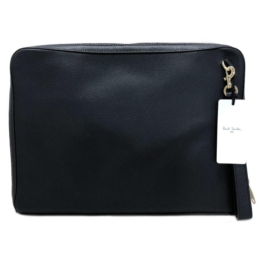 ポールスミス マルチストライプ クラッチバッグ ネイビー PSN570 起こさ 