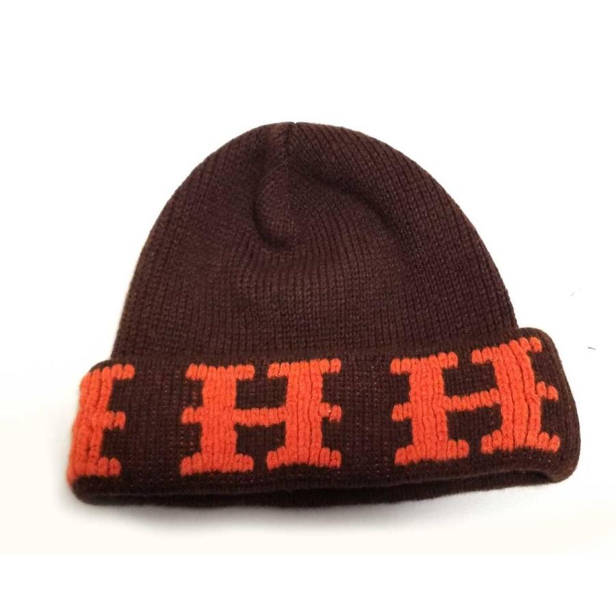 エルメス 帽子 ニット帽 ニットキャップ La オレンジ ブラウン 茶色 ニット帽子 ｈマーク ｈｅｒｍｅｓ メンズ レディース E ブランディールyahoo ショップ 通販 Yahoo ショッピング