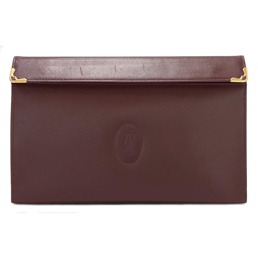 【超美品】カルティエ Cartier マストライン ポーチ Cartier（カルティエ） マストライン ポーチ 化粧ポーチ コスメポーチ