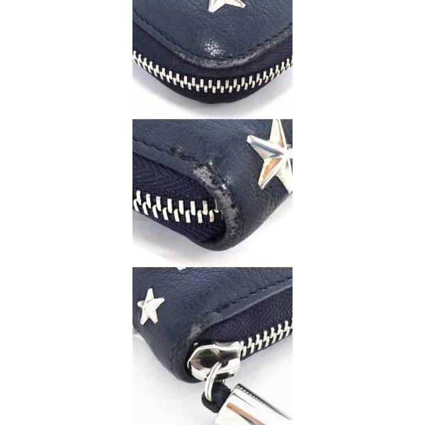 JIMMY CHOO ジミーチュウ 長財布 スタースタッズ フィリパ 星 ラウンド 