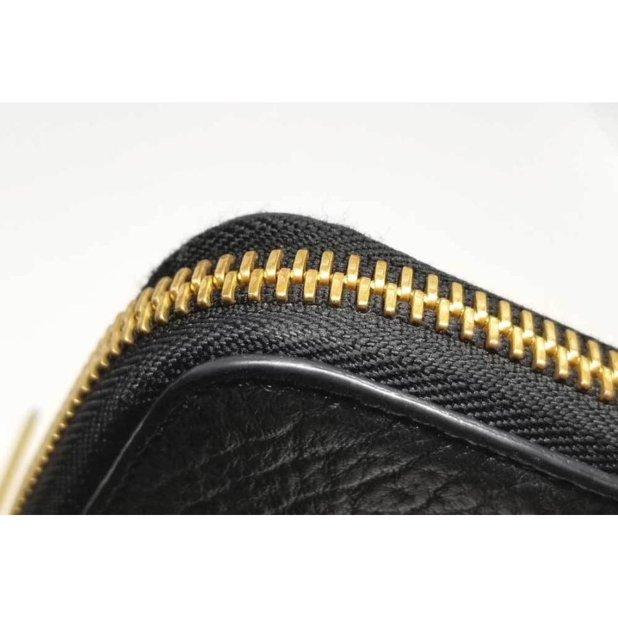 BURBERRY（バーバリー） 長財布 レザー ブラック ラウンドファスナー