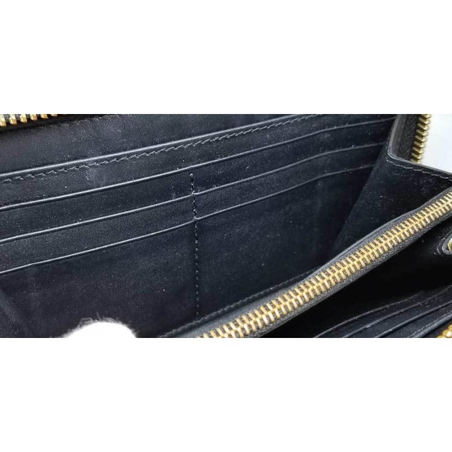 BURBERRY バーバリー 長財布 レザー ブラック ラウンドファスナー 財布