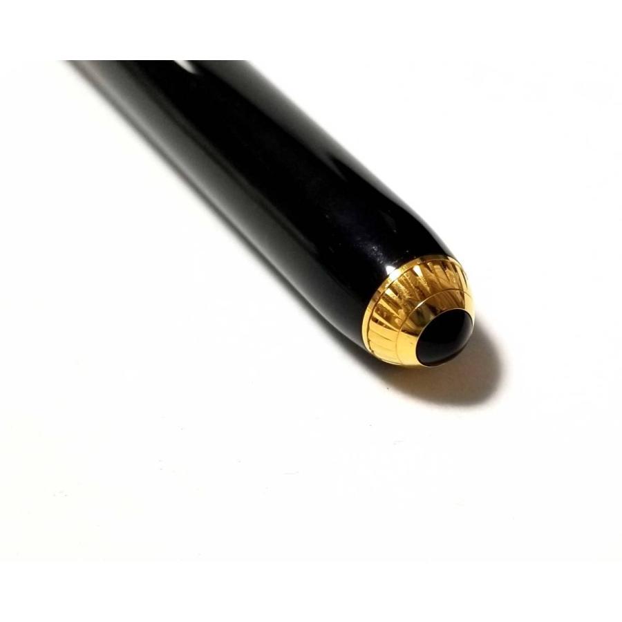 カルティエ 万年筆 ペン先K18 ゴールド GP ブラック 黒 ペン 筆記用具 