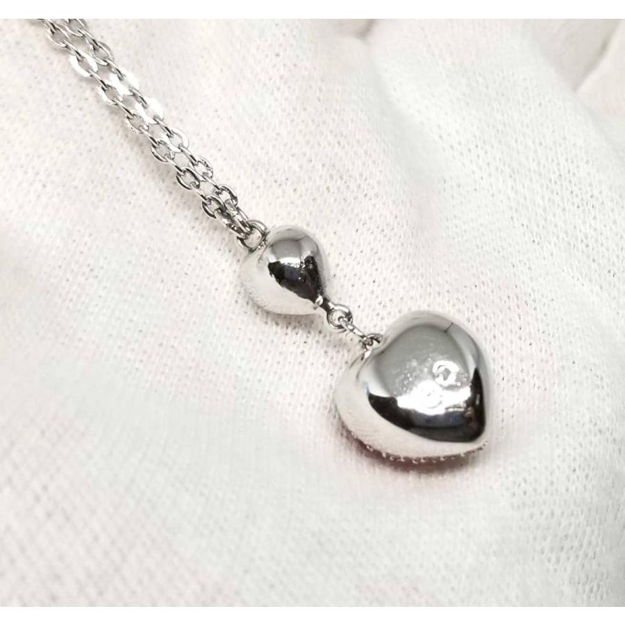 SWAROVSKI（スワロフスキー） ネックレス ハート シルバー ピンク 大粒 