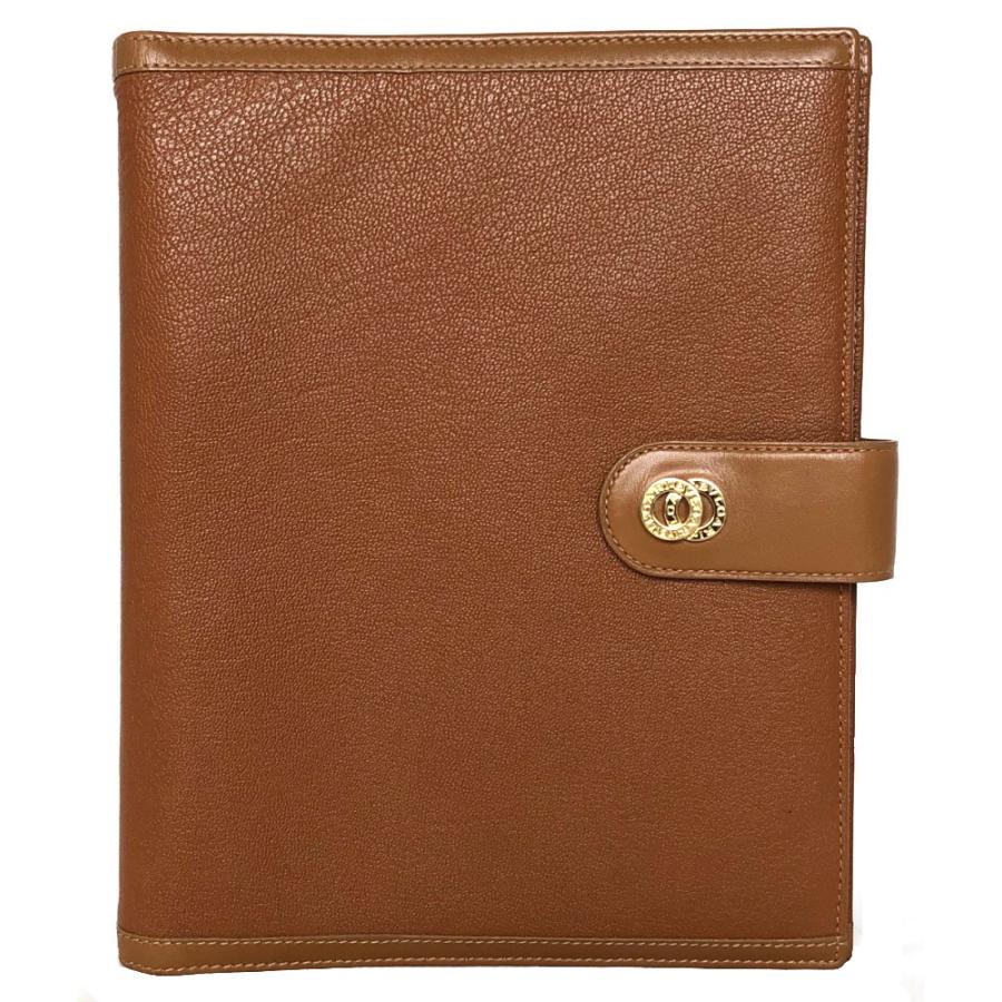 高質で安価 【BVLGARI 】ブルガリ 手帳カバー 6穴A5サイズ 大きめ