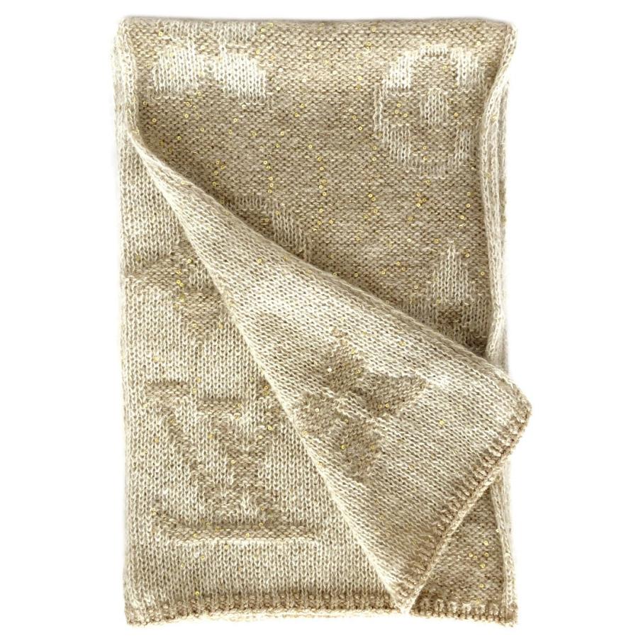 LOUIS VUITTON 美品 ルイヴィトン エシャルプ グリッター マフラー  