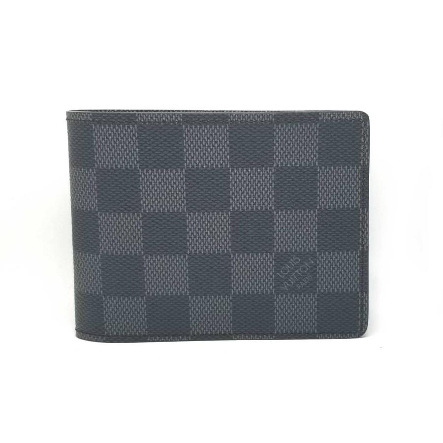LOUIS VUITTON 新品同様 ルイヴィトン 二つ折り 財布 札入れ ダミエ 